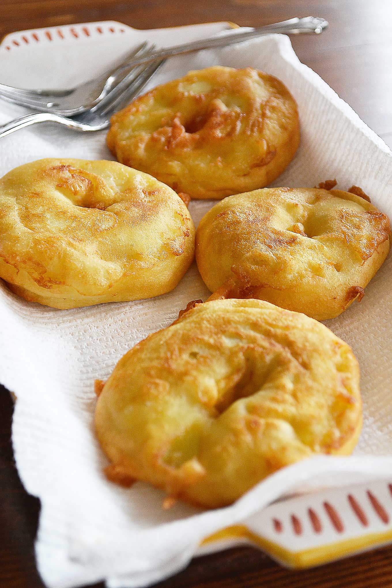apple fritter doughnuts | rusticplate.com