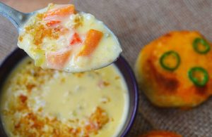 cheddar cheese soup | rusticplate.com