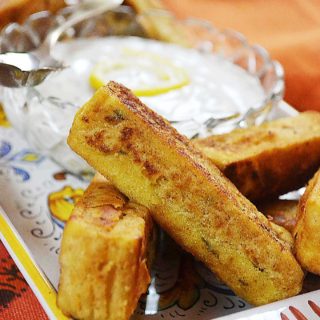 chickpea fries & garlicky yogurt sauce | rusticplate.com