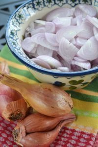 how to slice shallots easily | rusticplate.com