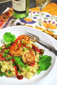 gingery risotto & lime shrimp | rusticplate.com