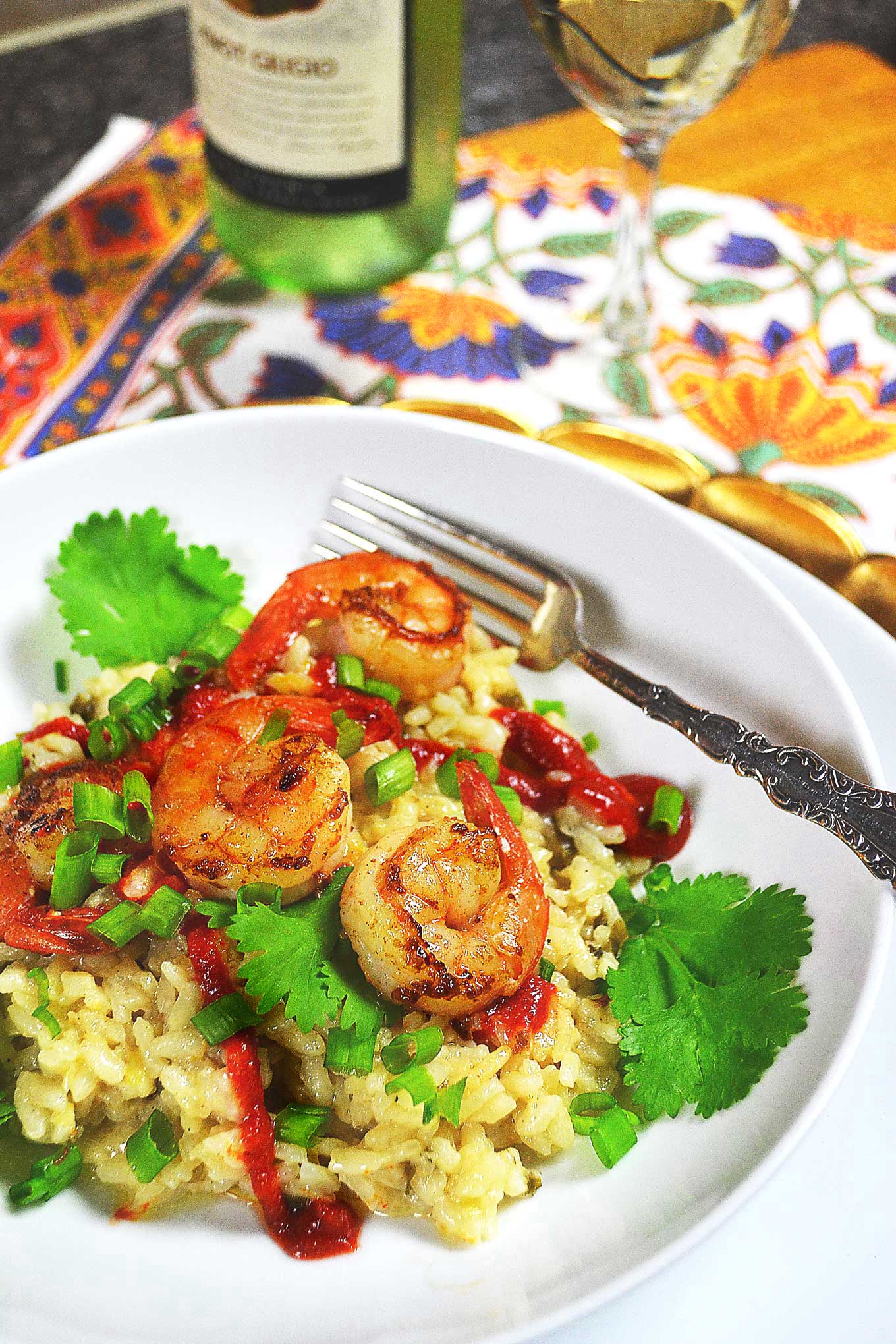 gingery risotto with coconut & lime shrimp | rusticplate.com