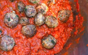 tomato sauce & meatball pasta | rusticplate.com