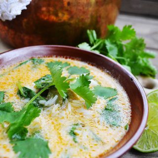 thai chicken & rice soup | rusticplate.com