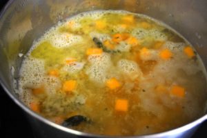 butternut squash, sausage & barley soup | rusticplate.com