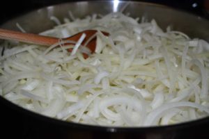 chickpea & caramelized onion pasta | rusticplate.com