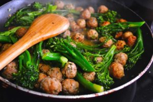 orecchiette with broccolini & sausage meatballs | rusticplate.com