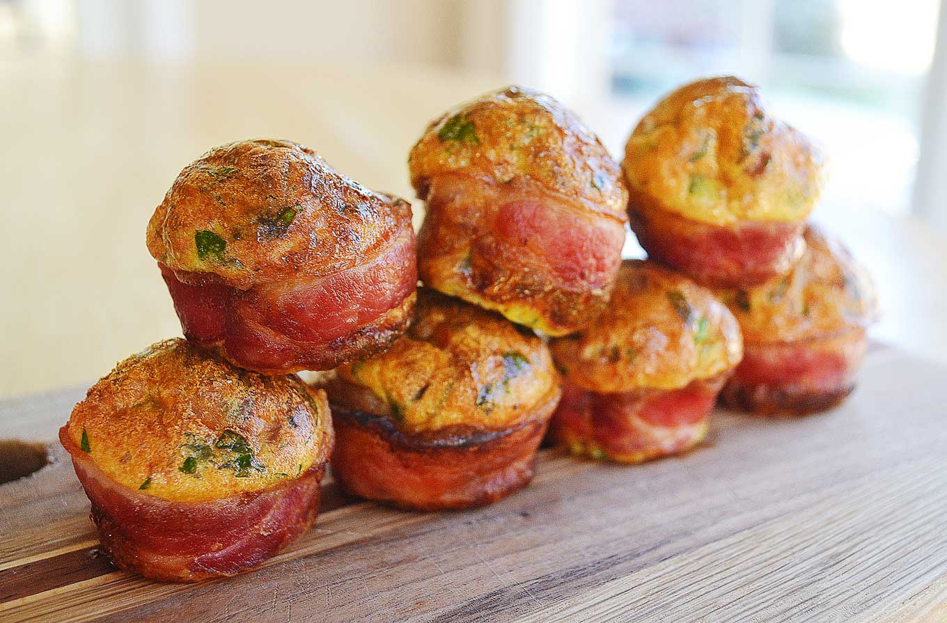 bacon wrapped egg muffins | rusticplate.com