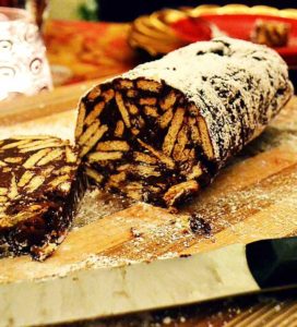christmas chocolate salami | rusticplate.com