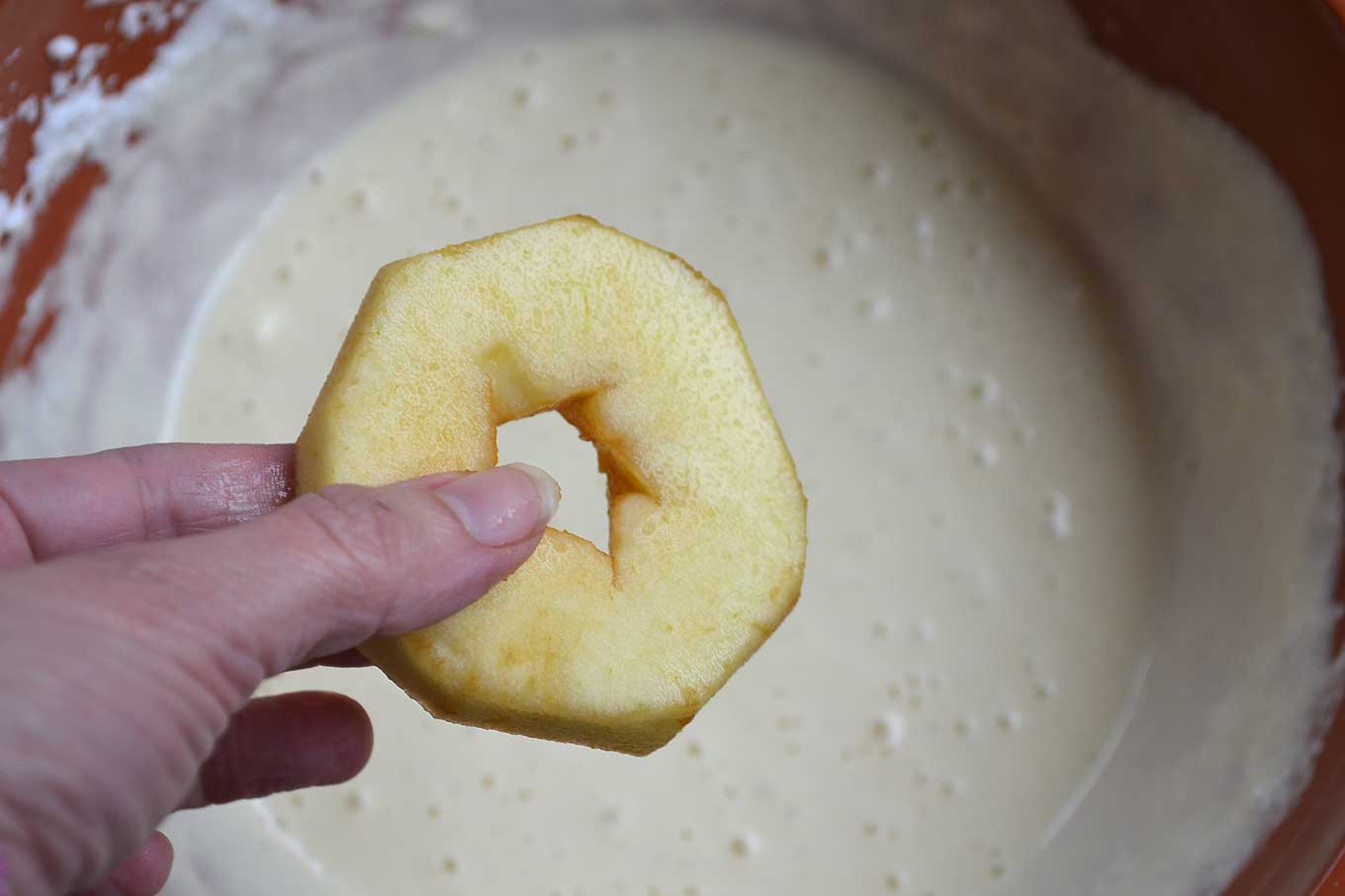 apple fritter doughnuts | rusticplate.com