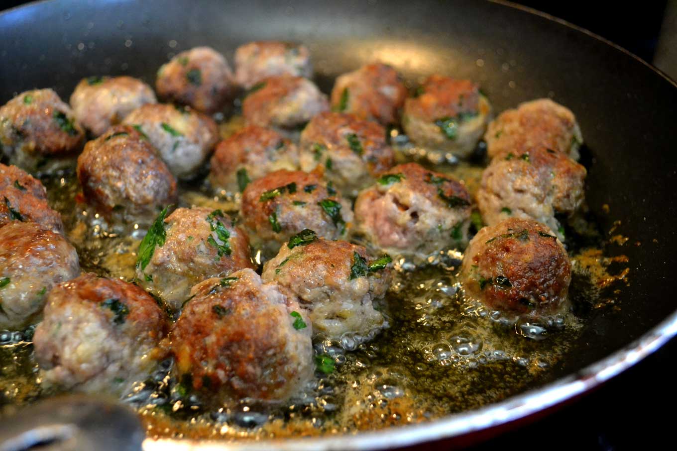 pork & beef meatballs | rusticplate.com