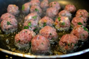 pork & beef meatballs | rusticplate.com