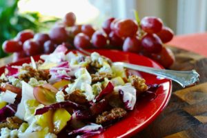 harvest salad with spiced walnuts & blue cheese | rusticplate.com