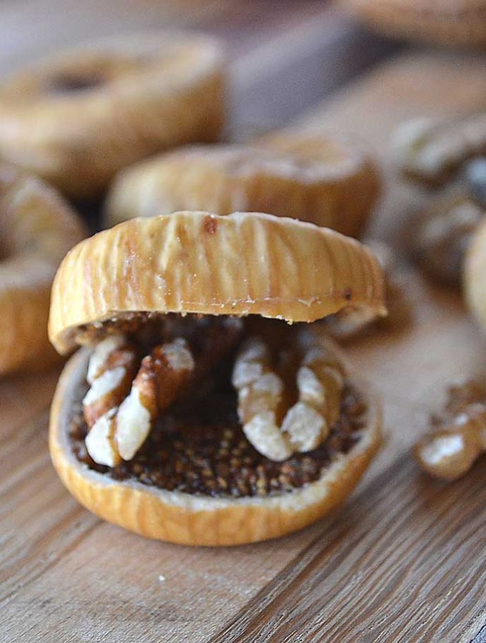 baked walnut-stuffed figs | rusticplate.com