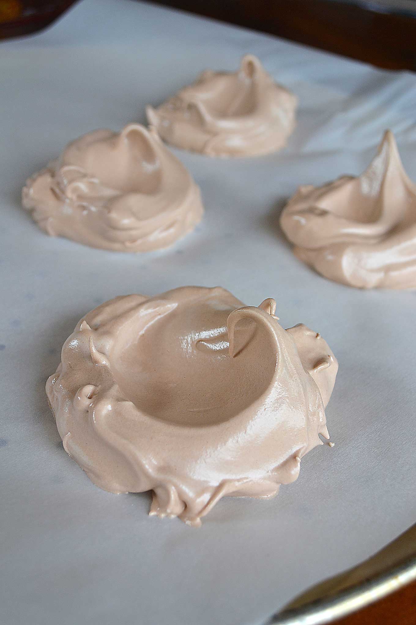 chocolate meringue mounds | rusticplate.com