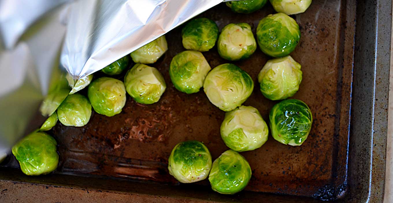 brussels sprouts with red pepper & balsamic glaze | rusticplate.com